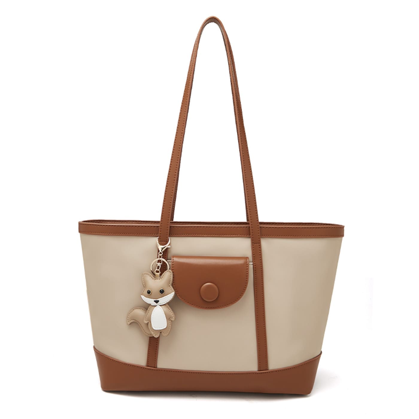  Γυναικεία Τσάντα Shopper 'Ωμου Foxer 9151041F μπέζ/καφέ 2025