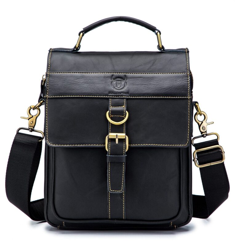 Δερμάτινο τσαντάκι ώμου Bull Captain  DJB 302 μαύρο