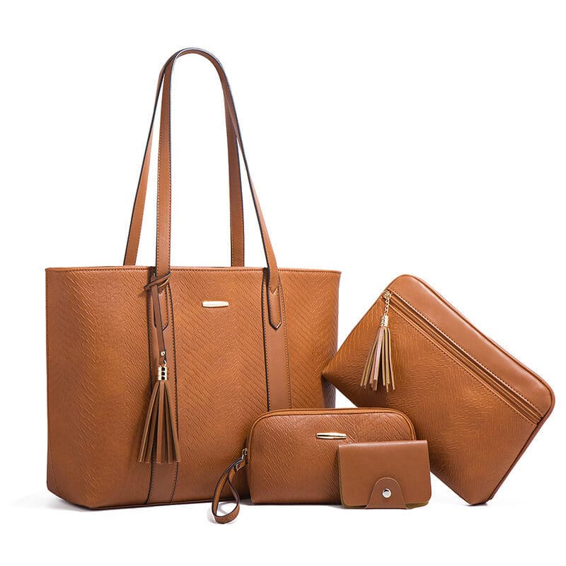 Γυναικείο σετ τσάντας χιαστί/ώμου/πορτοφόλι/τσάντα χειρός Cardinal 319 brown