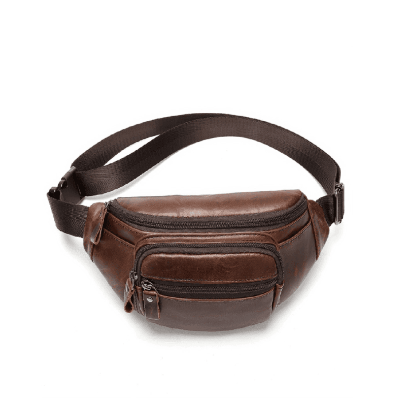 Δερμάτινο τσαντάκι μέσης Cardinal 8591 coffee