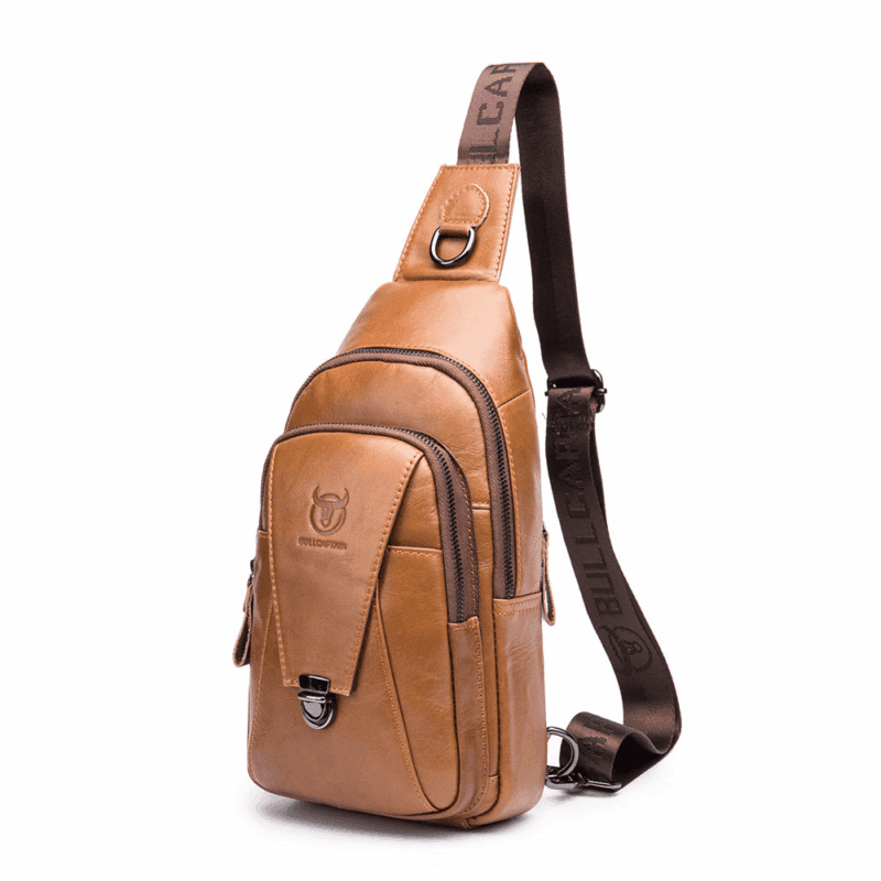 Δερμάτινο τσαντάκι body Bull Captain XB 110 καφέ ανοιχτό