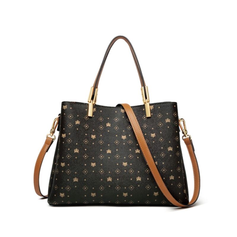 Δερμάτινη Γυναικεία Τσάντα PVC Shopper 'Ωμου Foxer 900155F καφέ