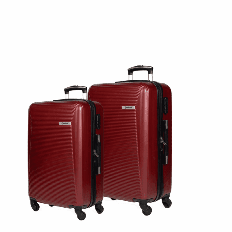 Βαλίτσες καμπίνας, μεσαία με κλειδαριά , υλικό abs σε χρώμα μπορντό .