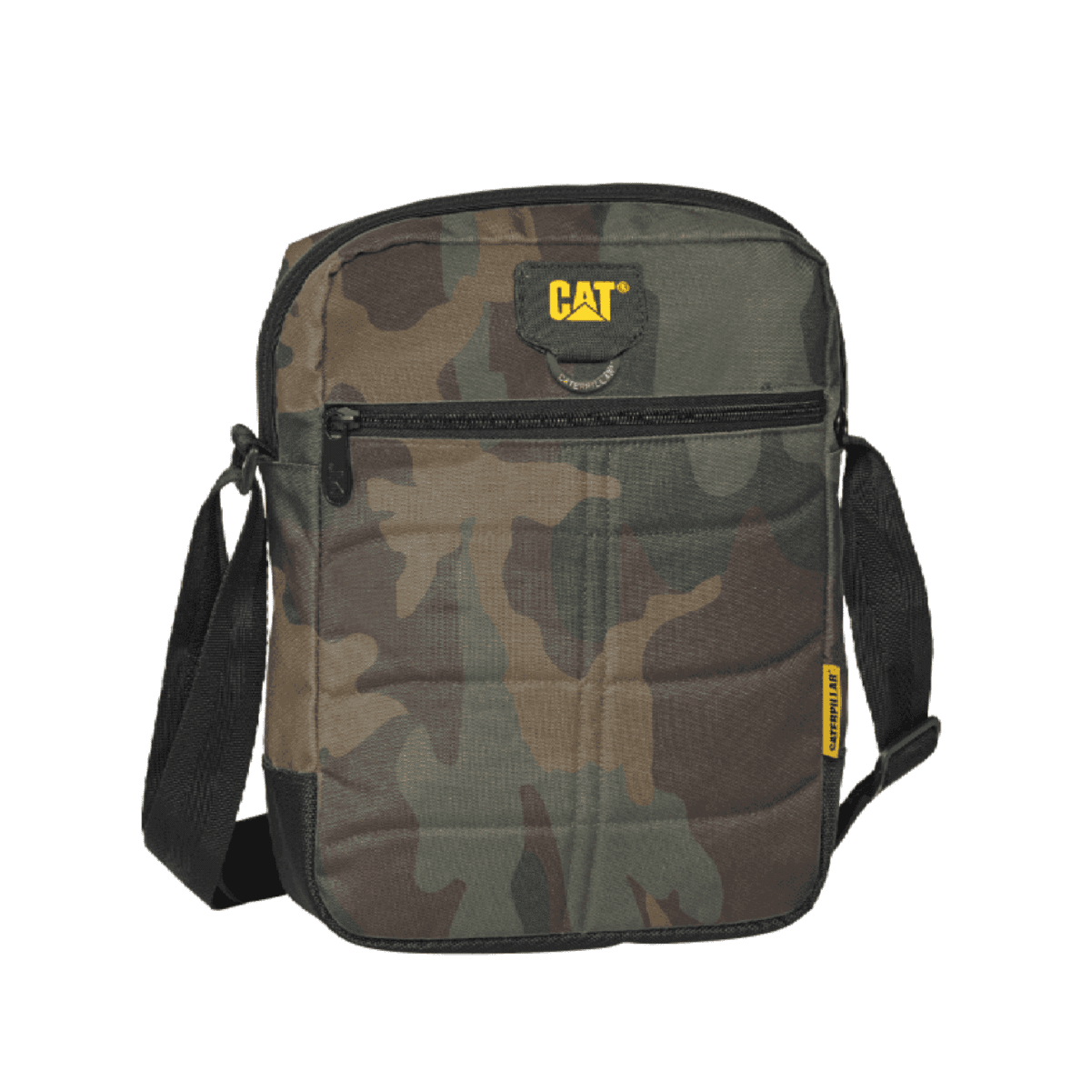 Τσαντάκι tablet Caterpillar σε camo χρώμα με διαχωριστικό εσωτερικό, μπροστινή τσέπη με φερμουάρ και πίσω τσέπη με velcro.