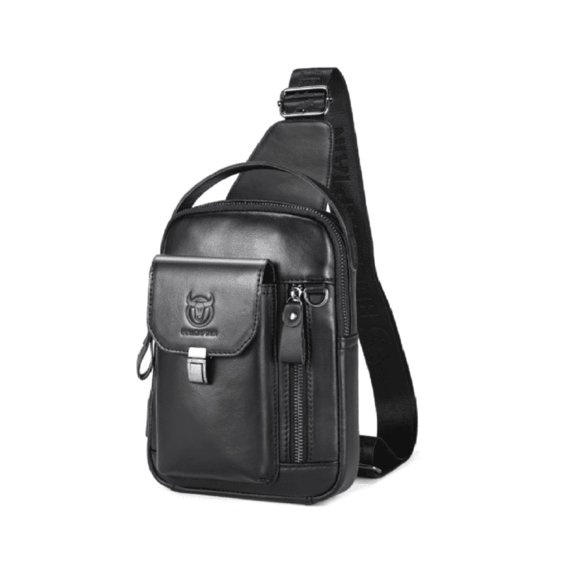 Δερμάτινο τσαντάκι body Bull Captain XB555 μαύρο