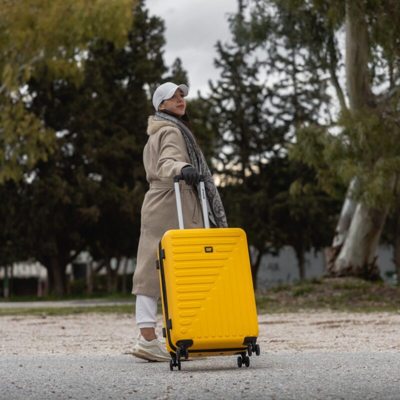 Βαλίτσα Μεσαία Σκληρή ταξιδιού χακί