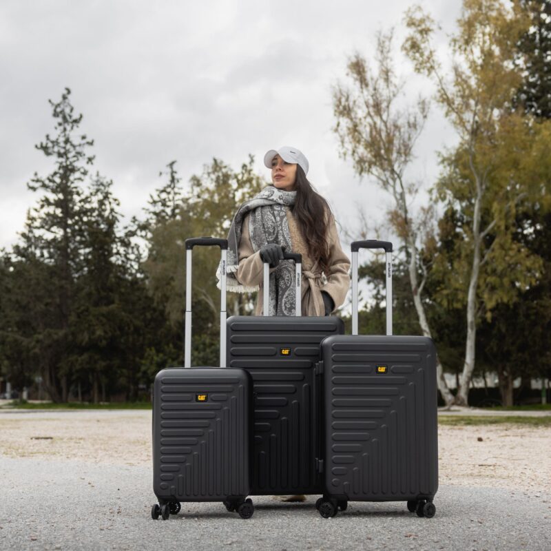 Βαλίτσες ταξιδιού σετ τριάδα μαύρο