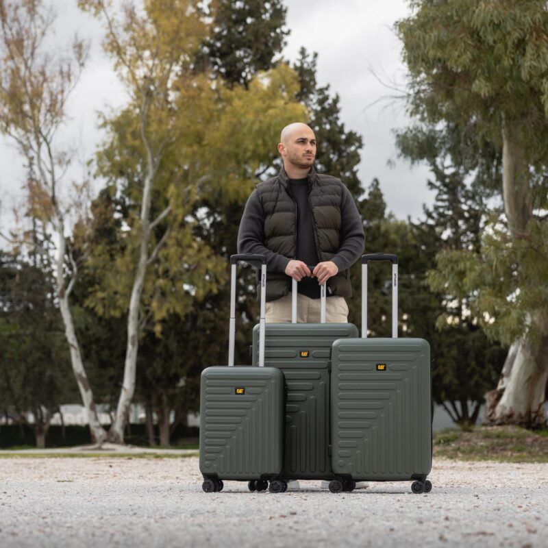 Βαλίτσες ταξιδιού σετ τριάδα χακί