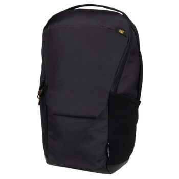 Σακίδιο πόλης CAT City Backpack μαύρο, με θήκη laptop, αδιάβροχο φερμουάρ και οικολογικό σχεδιασμό για επαγγελματική ή καθημερινή χρήση.