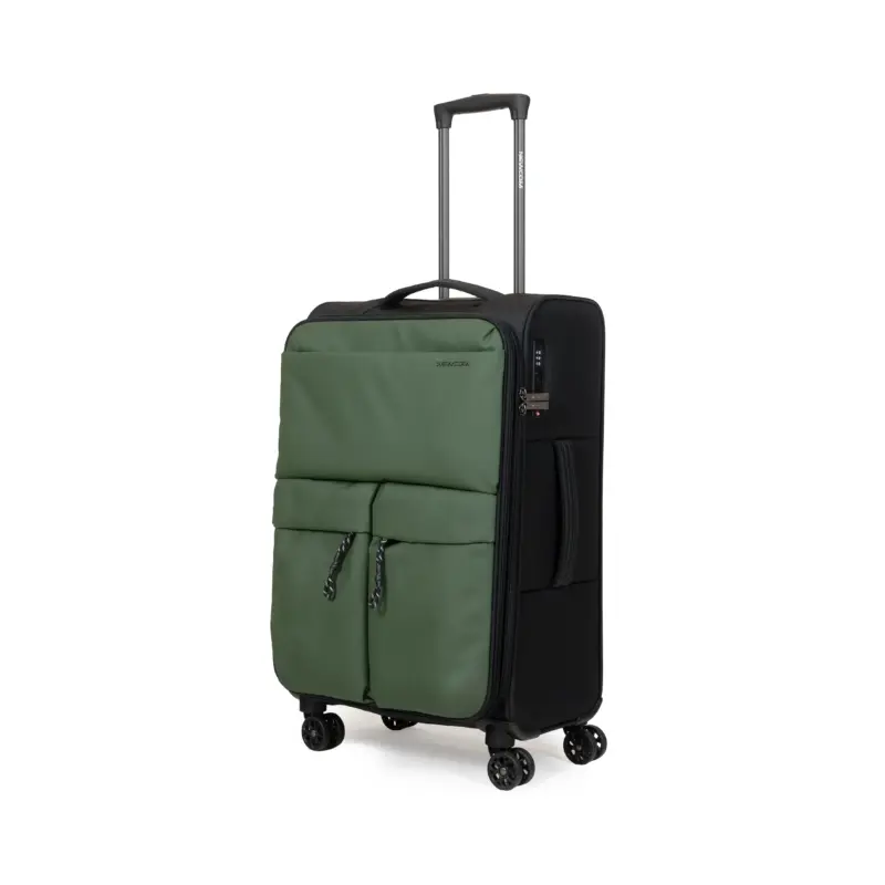 Βαλίτσα Υφασμάτινη μεσαία 20 κιλών Newcom N1615/60 green