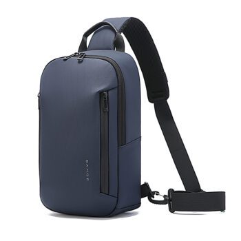 Τσαντάκι στήθους BANGE μπλε – αδιάβροχο με αντικλεπτική προστασία