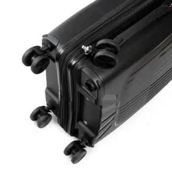 Αποσπώμενο ροδάκι βαλίτσας καμπίνας σε μαύρο