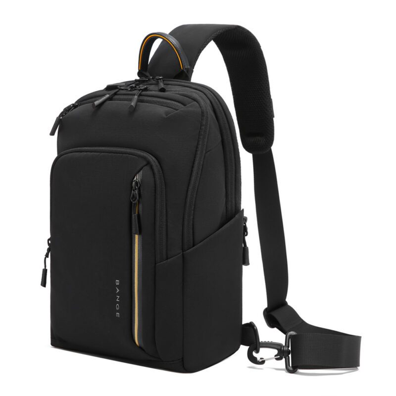 Τσαντάκι στήθους BANGE BG-7868 μαύρο – μπροστινή όψη