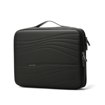 Εσωτερικό χαρτοφύλακα laptop BANGE με laptop και ακουστικά