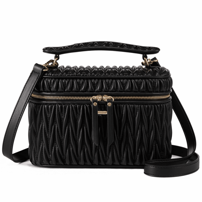 Γυναικείο Τσαντάκι Χιαστί καπιτονέ τσαντάκι χιαστί μαύρο