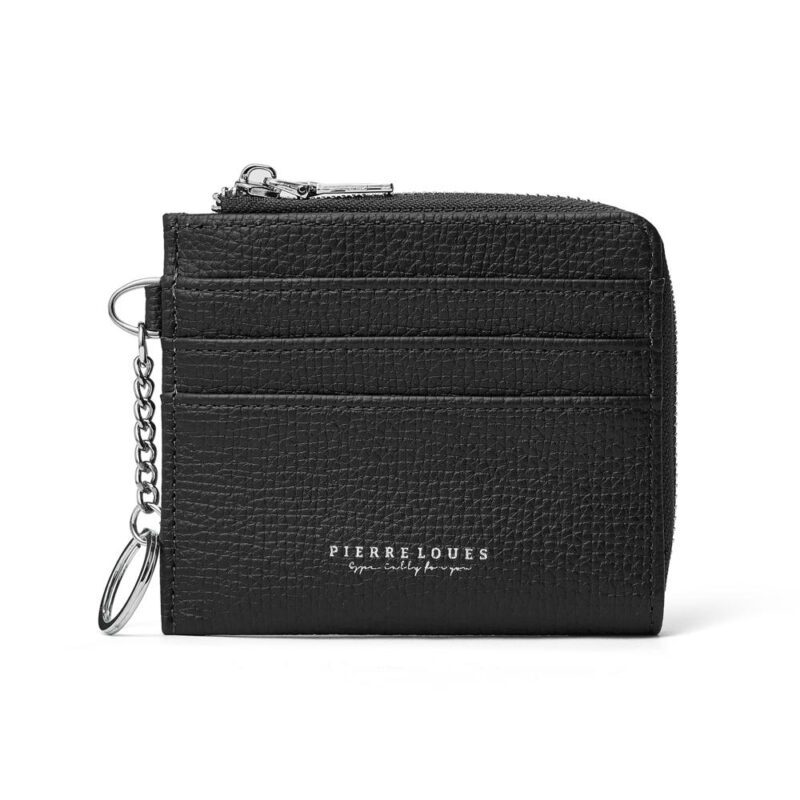 Γυναικείο πορτοφόλι Pierre Loues 19-76 σε μαύρο χρώμα με θήκες για κάρτες
