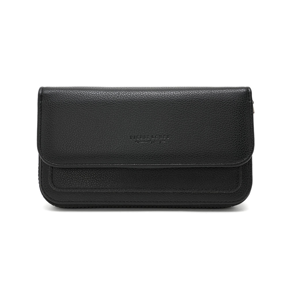 Μικρό Πορτοφόλι Γυναικείο Pierre Loues PL618-97 μαύρο Γυναικείο πορτοφόλι μεγάλο Pierre Loues μαύρο με φερμουάρ και θήκες