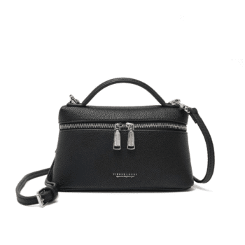 Τσαντάκι χιαστί Pierre Loues μαύρο – μπροστινή όψη"