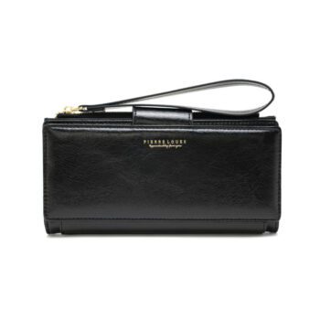 Μεγάλο πορτοφόλι γυναικείο Pierre Loues μαύρο