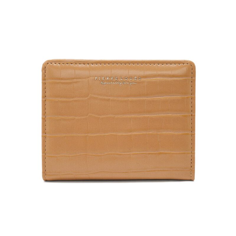 Μικρό γυναικείο πορτοφόλι Pierre Loues PL822-17A σε μπεζ croco υφή