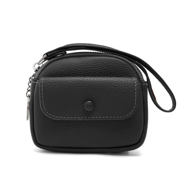 Γυναικείο πορτοφόλι Pierre Loues PL805-69 σε μαύρο χρώμα με χρυσό φερμουάρ.